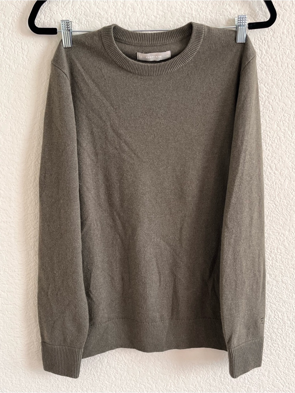 Shiatzy Chen Men's Crewneck Sweater in Olive Green. Wool,Silk,Cashmere blend.